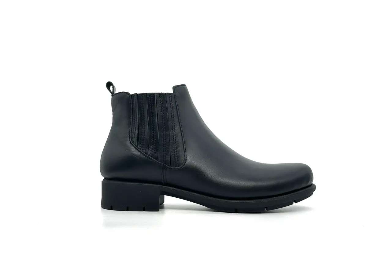 SABATINI Tronchetti donna Safira in Vitello Nero - Image 3