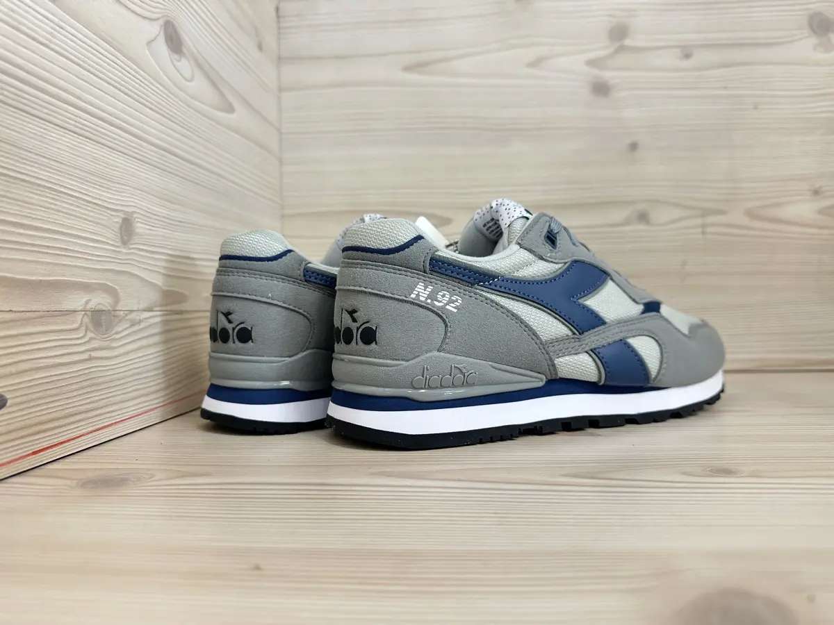 Diadora N.92 uomo sneakers grigie stile sportivo iconico comfort memory - Image 2