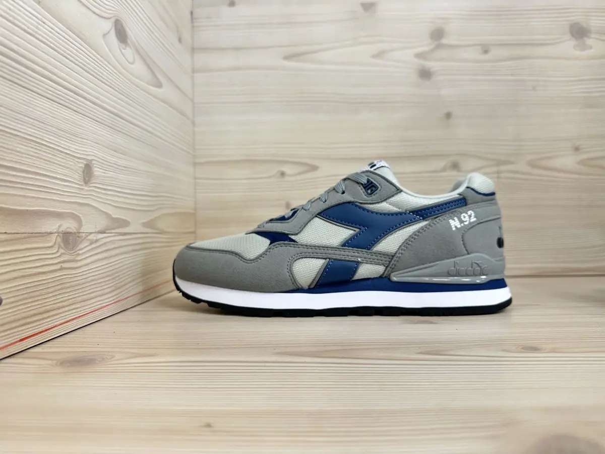 Diadora N.92 uomo sneakers grigie stile sportivo iconico comfort memory - Image 4