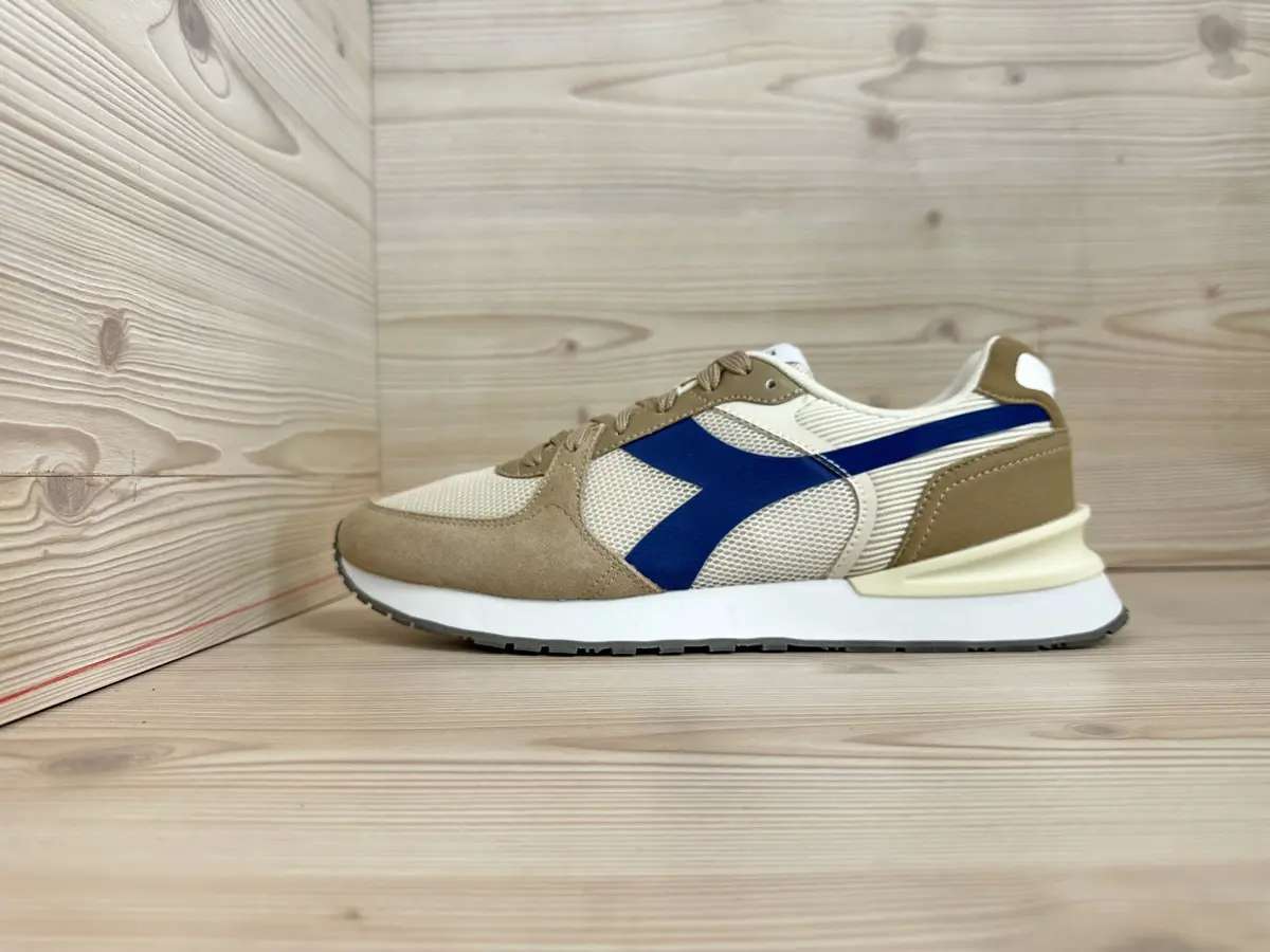Diadora scarpe uomo Fenice sneakers casual beige blu comfort quotidiano - Image 4