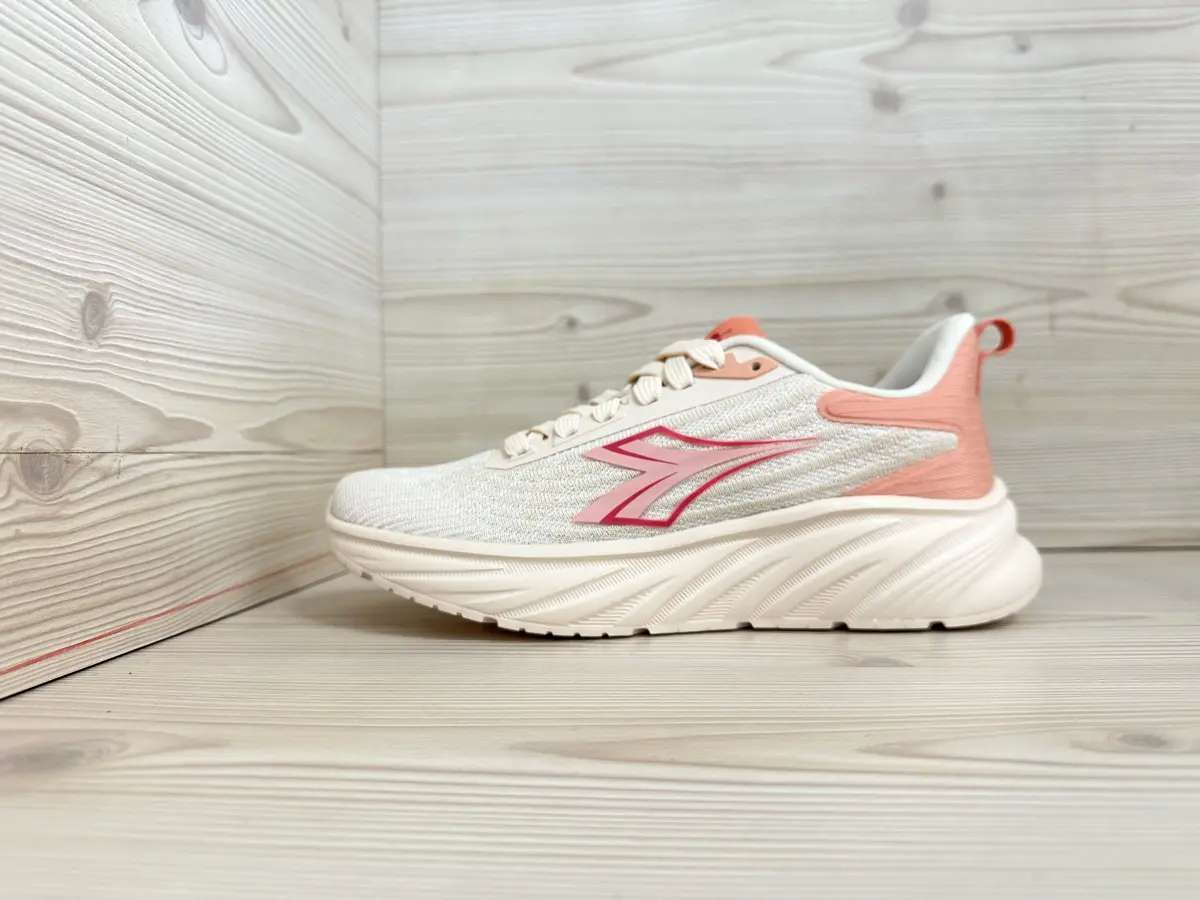 Diadora Piper donna sneakers beige rosa comfort leggero con sottopiede memory - Image 3