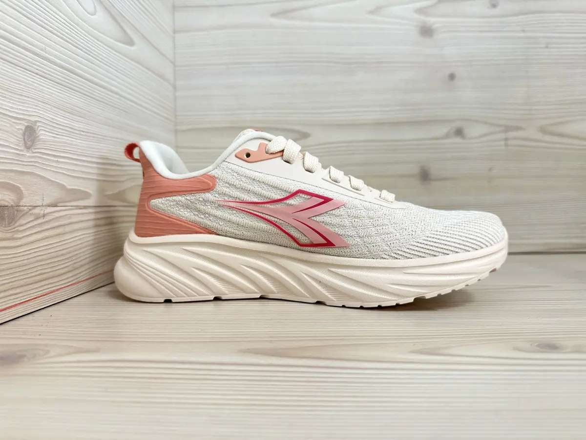 Diadora Piper donna sneakers beige rosa comfort leggero con sottopiede memory - Image 4