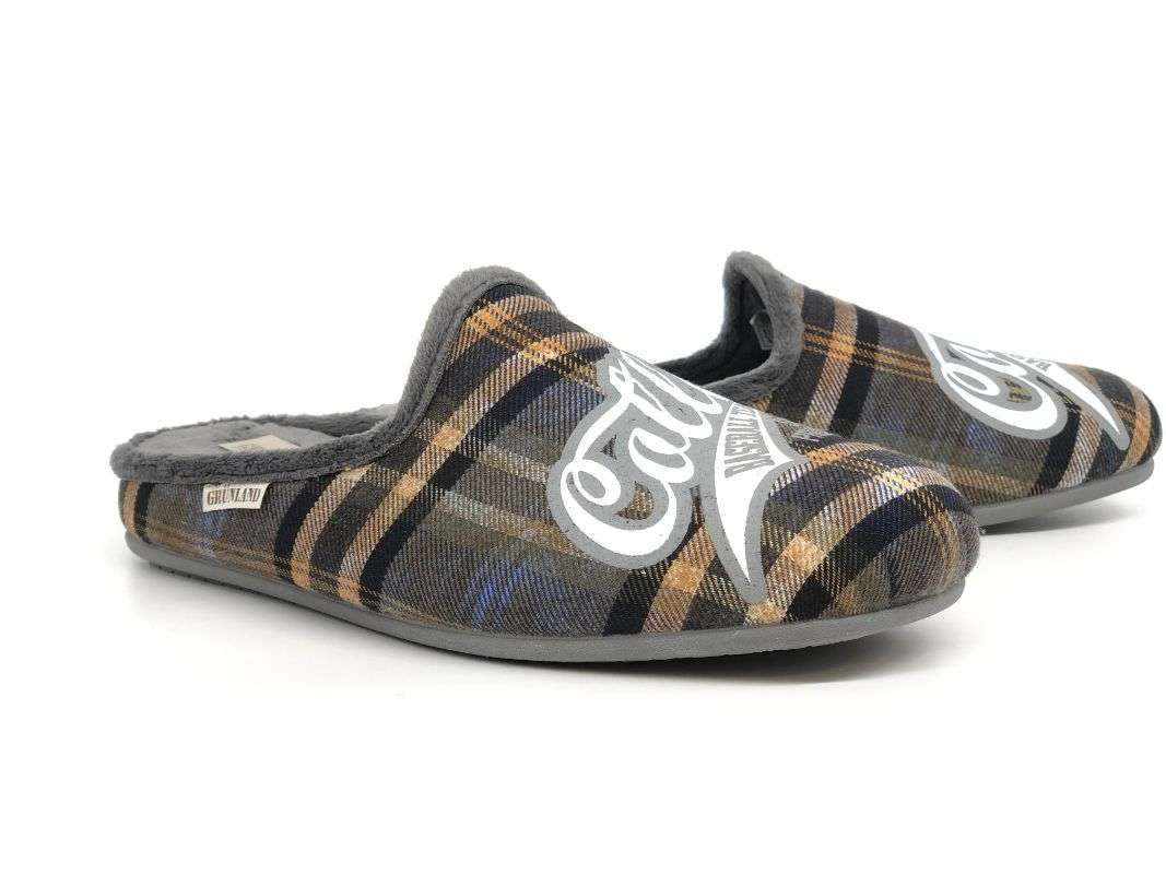 GRUNLAND Ciabatta uomo Cley grigio - Image 3