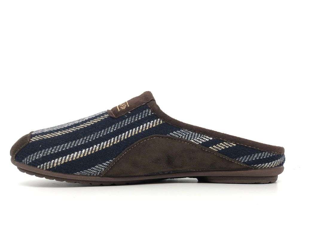 GRUNLAND Ciabatta uomo blu marrone - Image 2