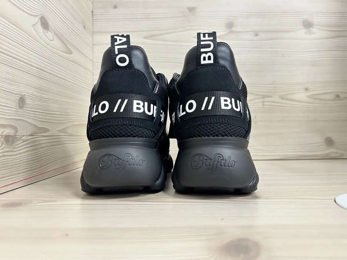 Buffalo Sneakers donna CLD CHAI vegan nubuck mesh black - Image 3