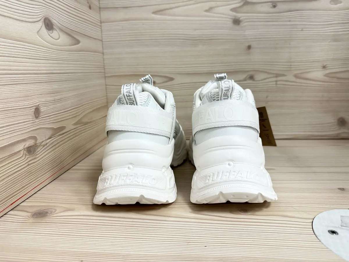 Buffalo Sneakers donna YUNO VEGAN nappa mesh white - Image 3