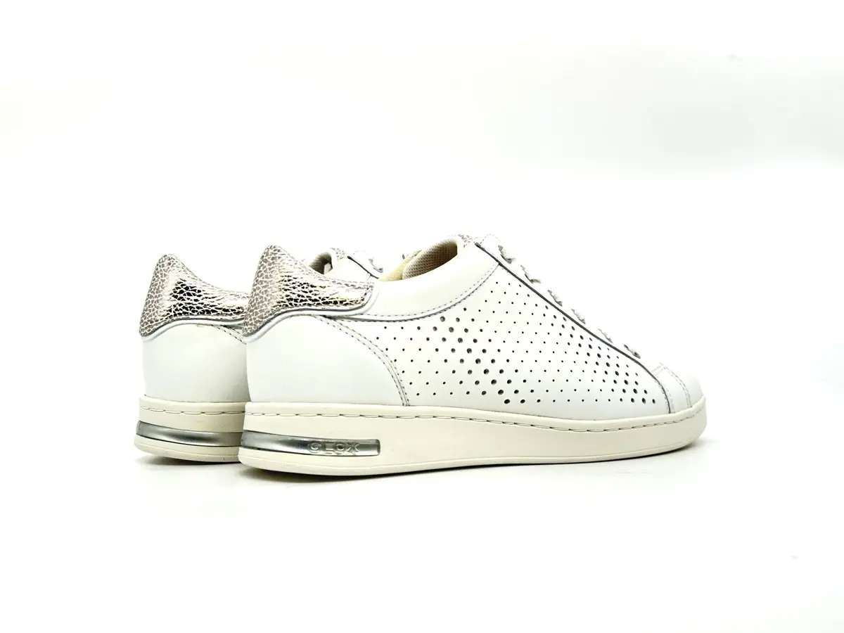 Geox Jaysen sneaker donna bianche traforate pelle suola traspirante - Image 2