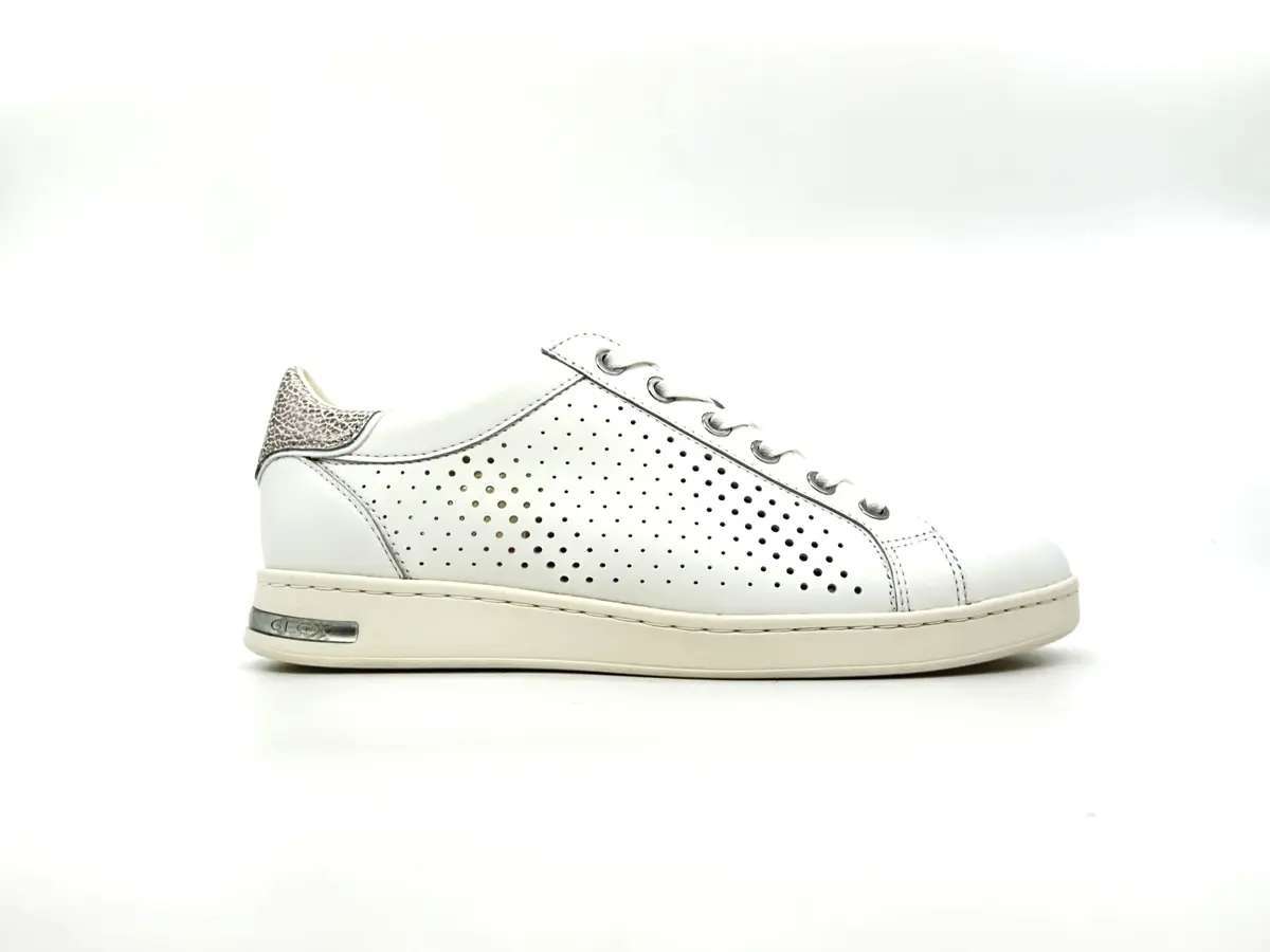 Geox Jaysen sneaker donna bianche traforate pelle suola traspirante - Image 3