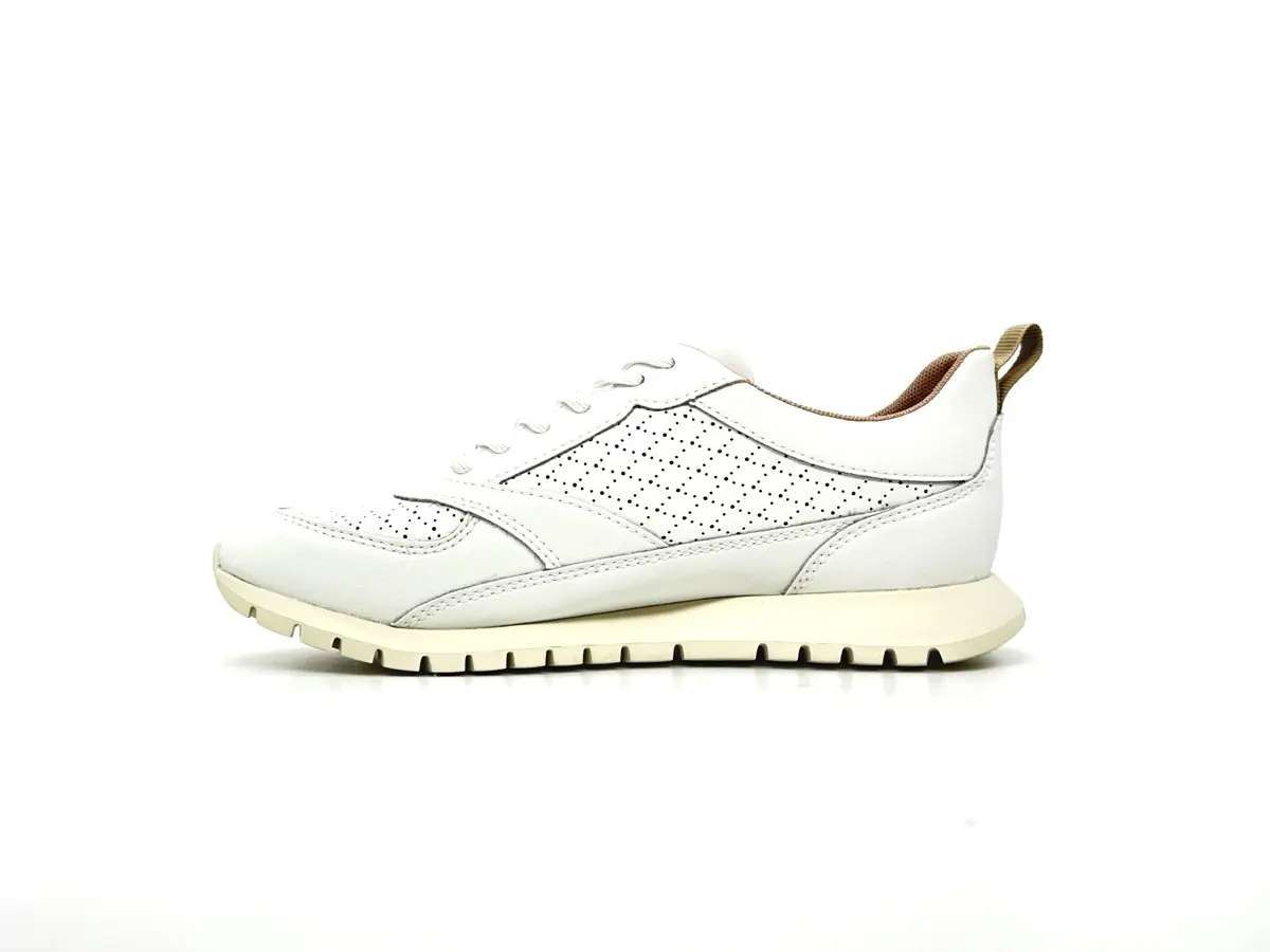 Geox Sukie sneaker donna bianche pelle traforata suola traspirante - Image 4