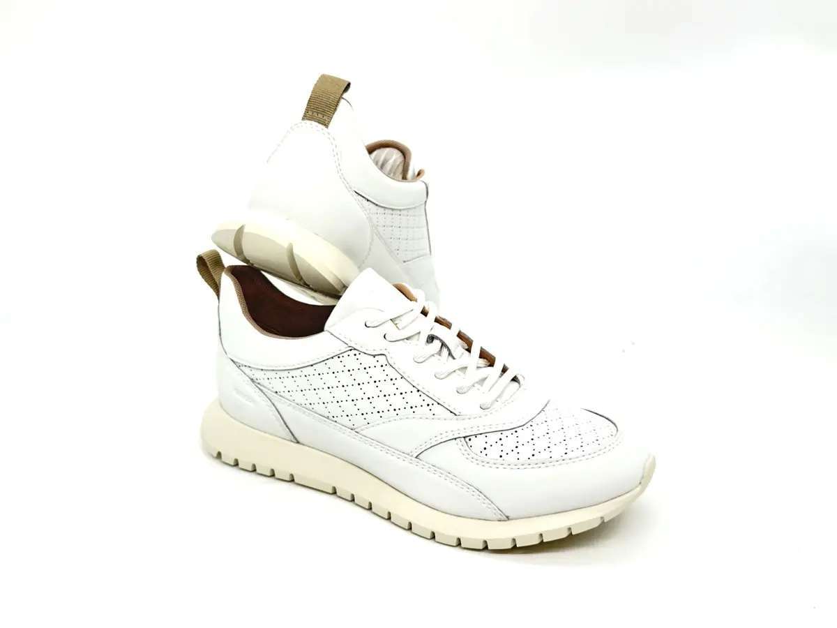 Geox Sukie sneaker donna bianche pelle traforata suola traspirante - Image 5