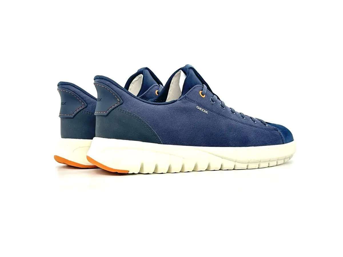 Geox sneaker uomo Flextride Plus slip on blu plantare traspirante - Image 2