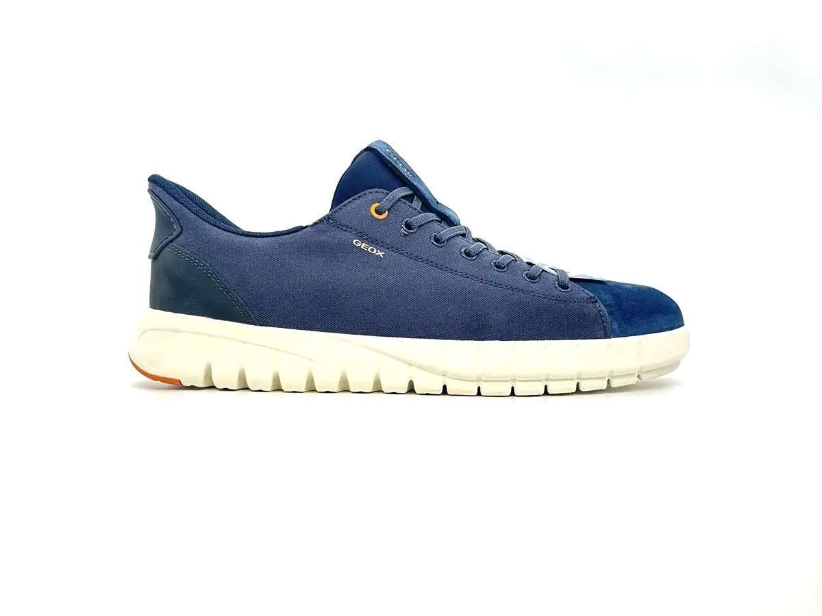 Geox sneaker uomo Flextride Plus slip on blu plantare traspirante - Image 3