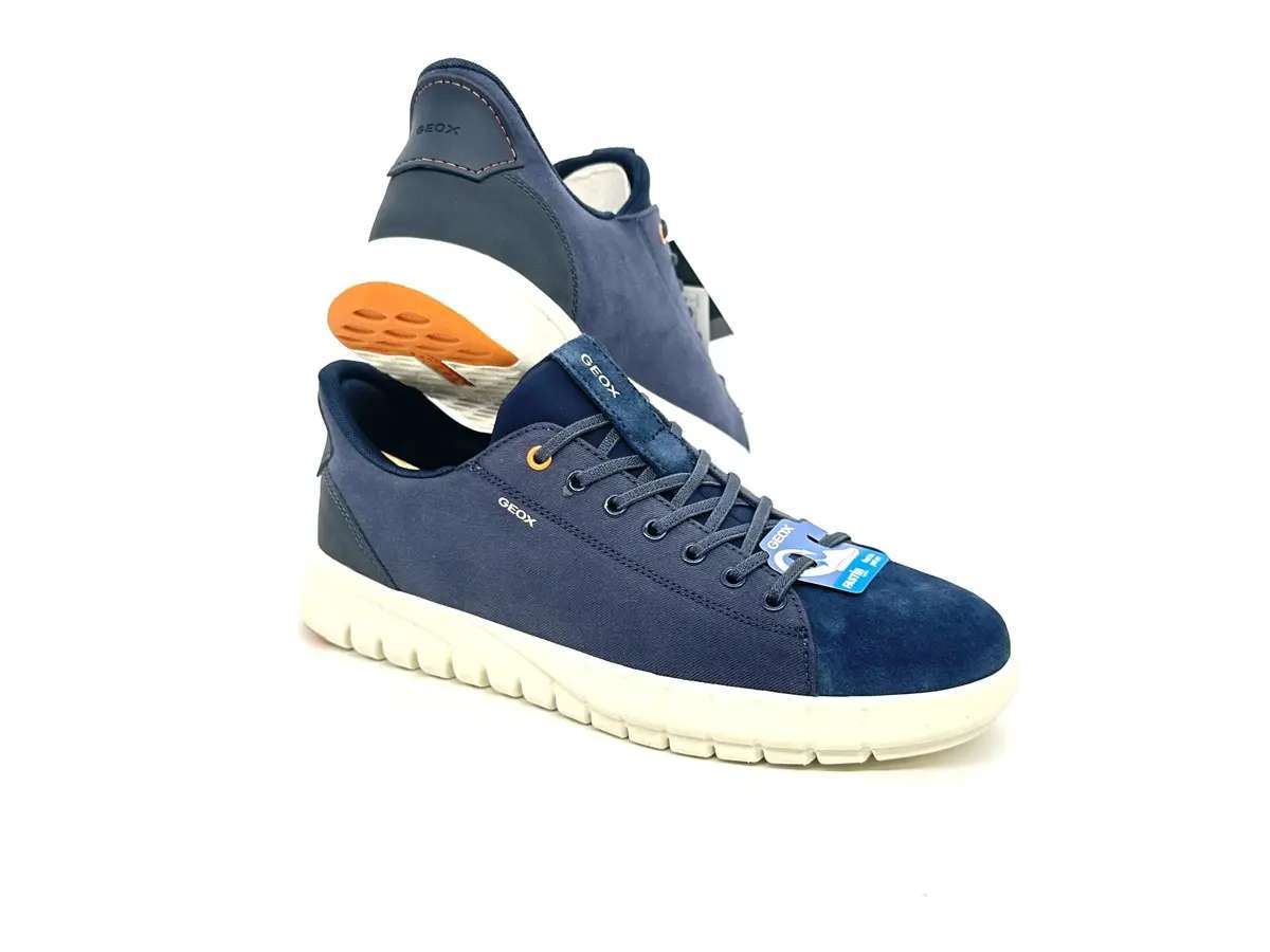 Geox sneaker uomo Flextride Plus slip on blu plantare traspirante - Image 6