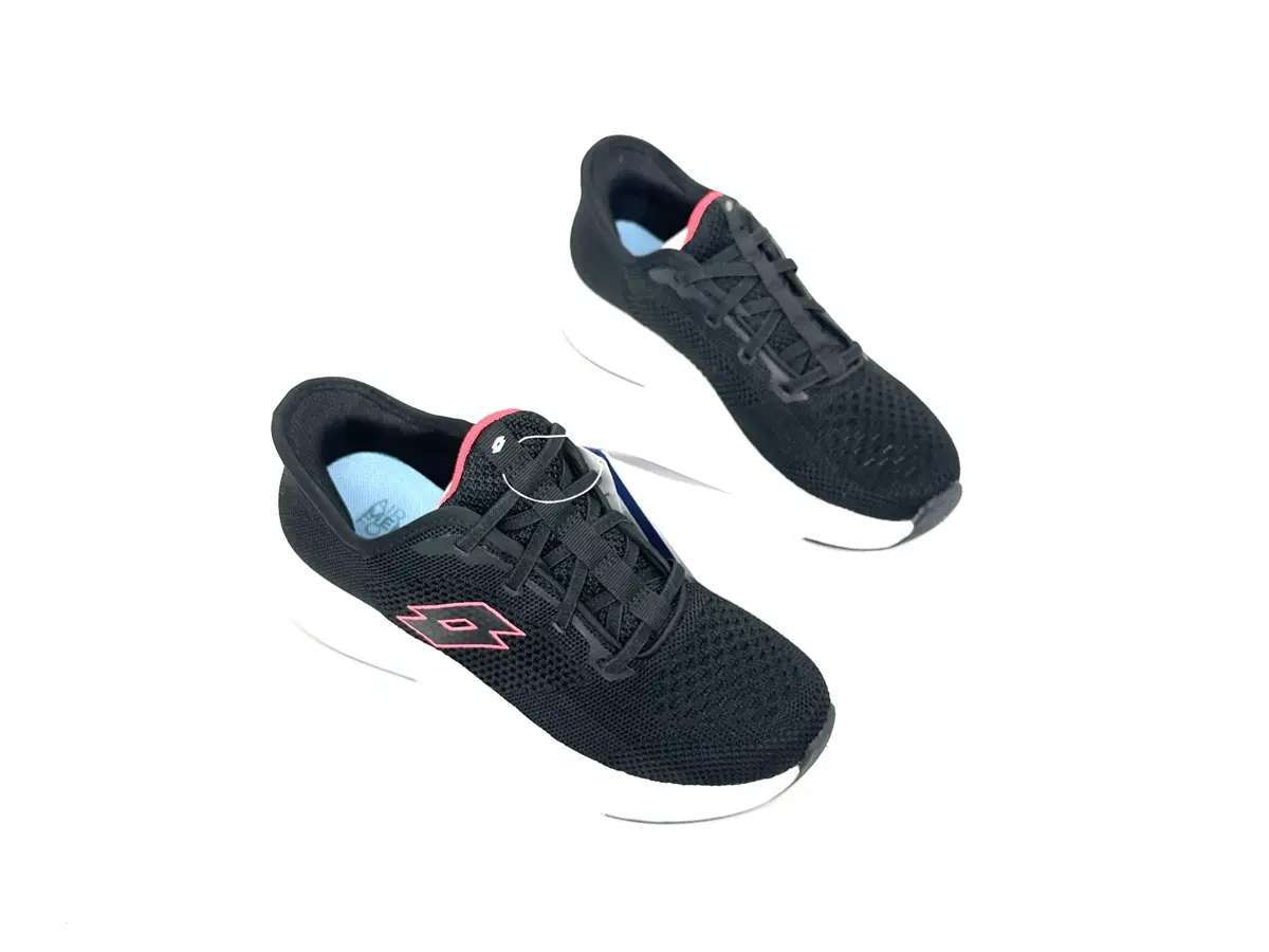 Lotto sneaker donna Run 90 Slip & Go nera con dettagli rosa memory foam - Image 4