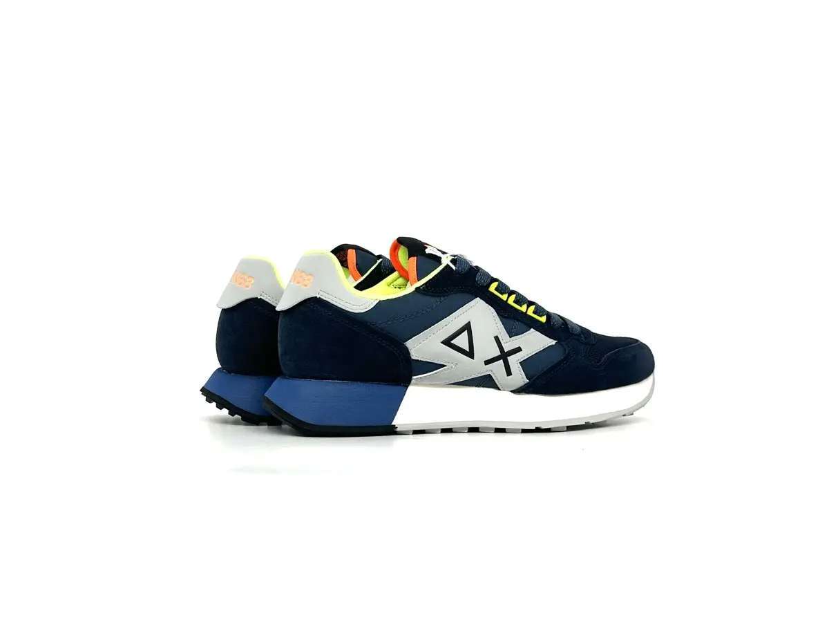 Sun68 sneaker uomo Jaki 2.0 Navy Blue Fluo - Image 2
