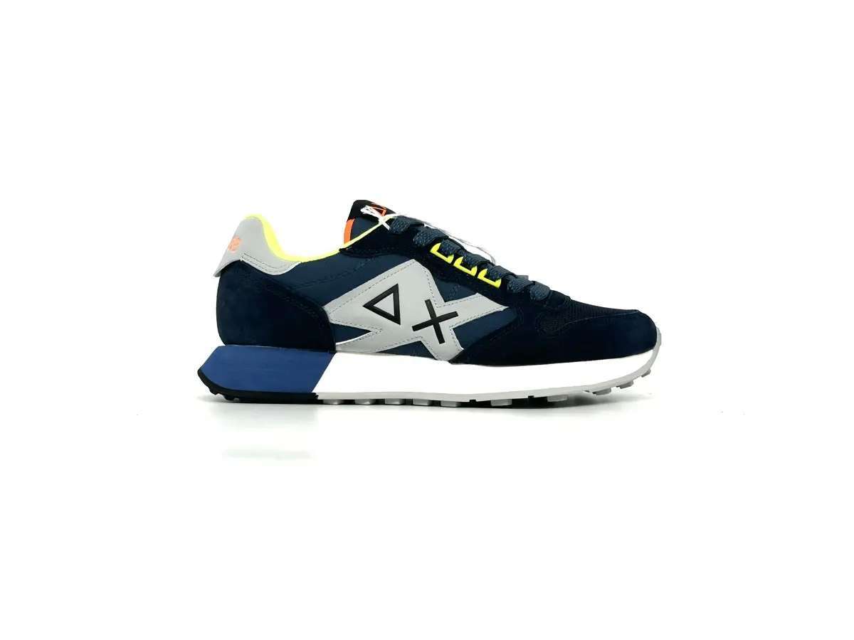 Sun68 sneaker uomo Jaki 2.0 Navy Blue Fluo - Image 5