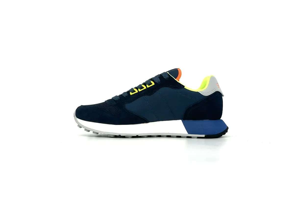 Sun68 sneaker uomo Jaki 2.0 Navy Blue Fluo - Image 6