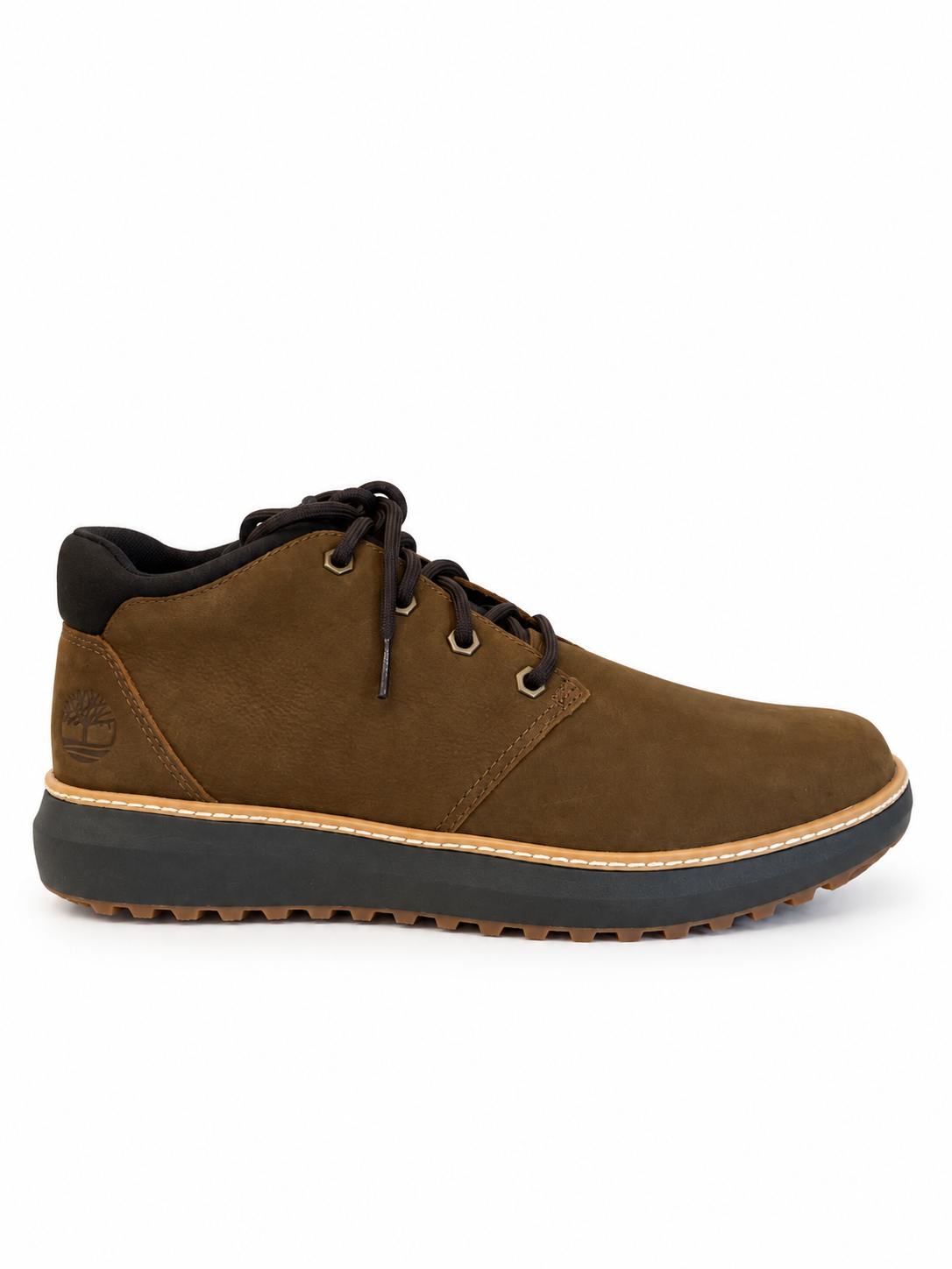 Timberland mid lace scarponcino uomo Hudson Road marrone scruro - Image 4