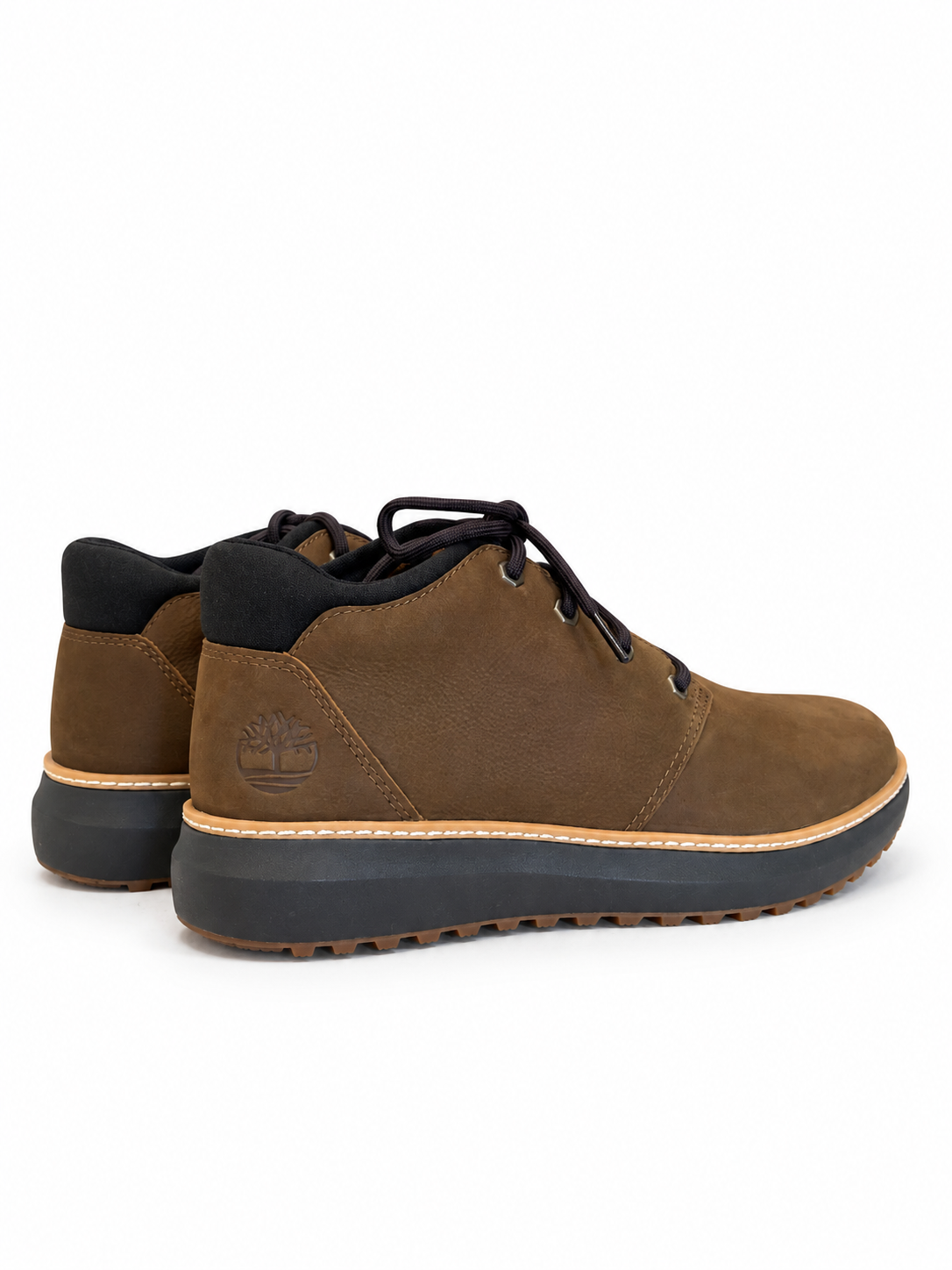 Timberland mid lace scarponcino uomo Hudson Road marrone scruro - Image 2